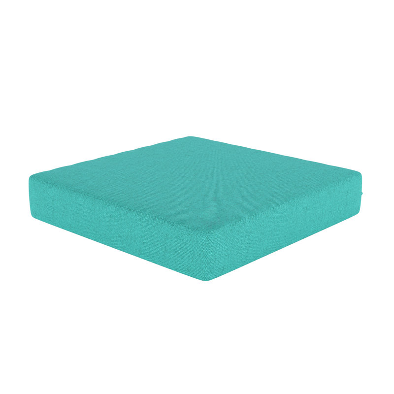 Sunbrella® Outdoor Seat Pad/Ottoman Cushion, Sunbrella Bliss Breeze