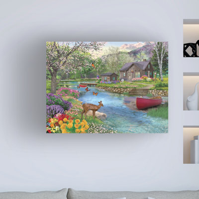 «Spring Cabin» par Bigelow, impression sur toile tendue