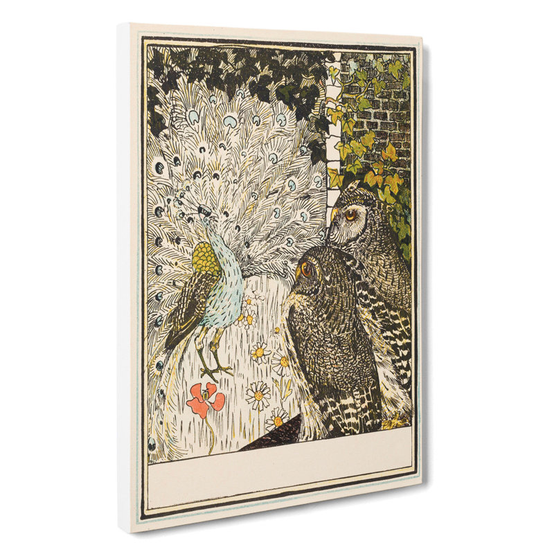 Showing off Peacock by Theo Van Hoytema - Wrapped Canvas, 50cm H x 35cm W x 3cm D