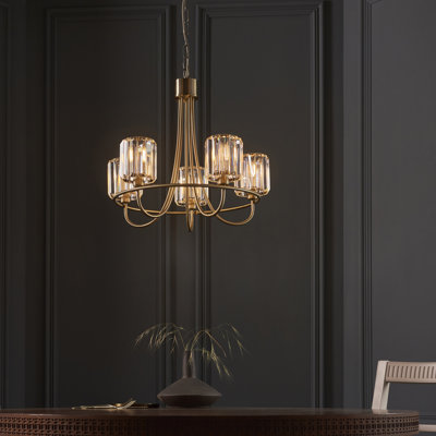 Ampelius 5 - Light Waggon Wheel Chandelier