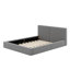 Grand lit plateforme tapissier avec tissu en velours-1969558587