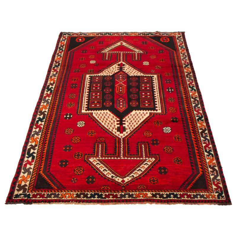 Tapis rouge rétro Evey 5 pi 0 po x 9 pi 2 po