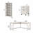 Huckins 3 Piece Credenza Desk Office Set-422513968