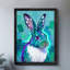 «Black», encadré rétro et coloré, adorables lapins, art mural, impressions de style rétro-38097251
