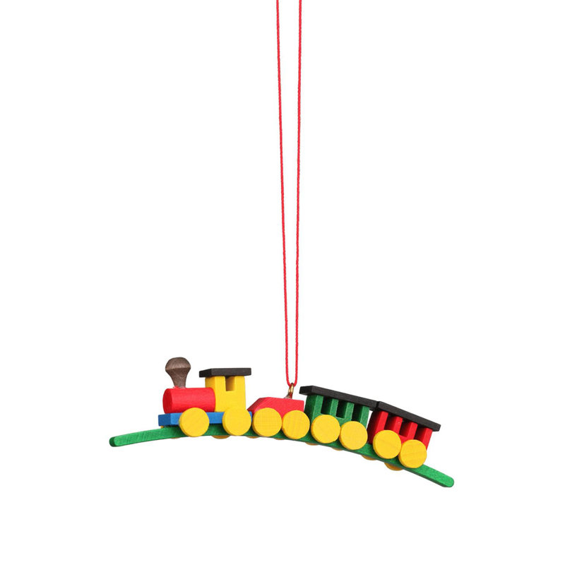 0.75'' Handmade Wood Hanging Figurine Ornament