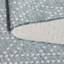 Sunset Power Loom 85% Polypropylene/15% Polyester Geometric Area Rug in Aqua / Beige-1344786740