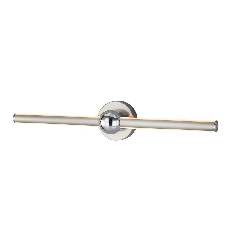 Barre d'éclairage de salle de bain à DEL 4 lumières à intensité variable Kimore, 5" H x 27.5" W x 4.5" D