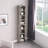 8-Tier Adjustable Bookshelf, Ultra-Thin Storage Cabinet With Wavy Border Design, Freestanding Bookcase For Living Room-1395270467