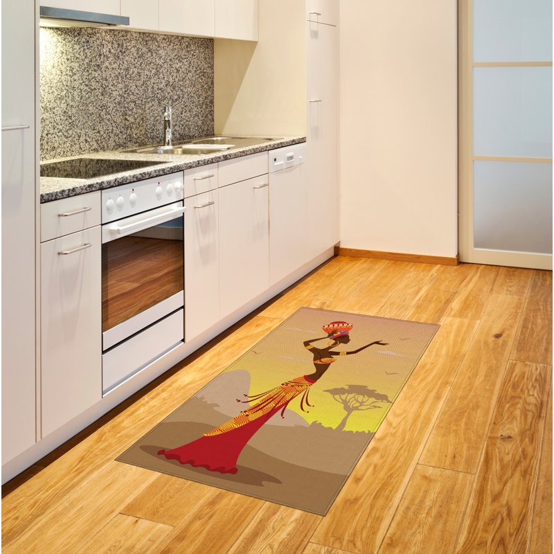 Tapis décoratif Afro, Rectangle 2 pi 7 po x 5 pi