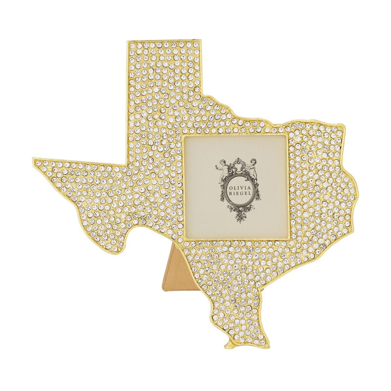 Crystal Texas Picture Frame