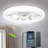 Ceiling Fan With Light Remote, 3 LED Colour Temperature, 6 Speed Noiseless AC Motor, Timer Setting,Adjustable Brightness-1676127062