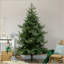 Arbre de Noël artificiel 7,5 pi avec 1288 branches, ouverture automatique, base en acier, forme large, branches faciles à façonner-763265434