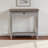 Alora Beveled-edge Top Console Table in Grey Two-tone, 31'' H X 31'' W X 12'' D