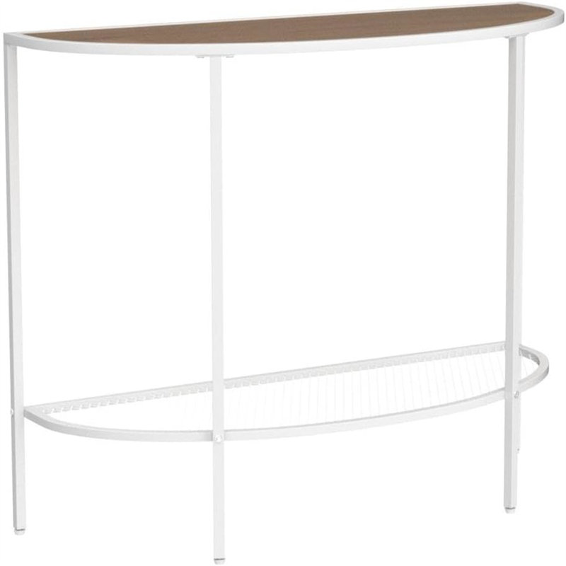 36.22'' Console Table, Natural, White