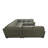 Oversized U-Shaped Brown Geniune Leather Match Sectional Sofa With Deep Seating & Modern Track Arms-336471998