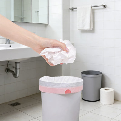 10 Gallon Drawstring Trash Bags, 26 Count Pack, Heavy Duty 1.58 Mil Thick Garbage Bags For Household And Office Use, Unscented And Durable