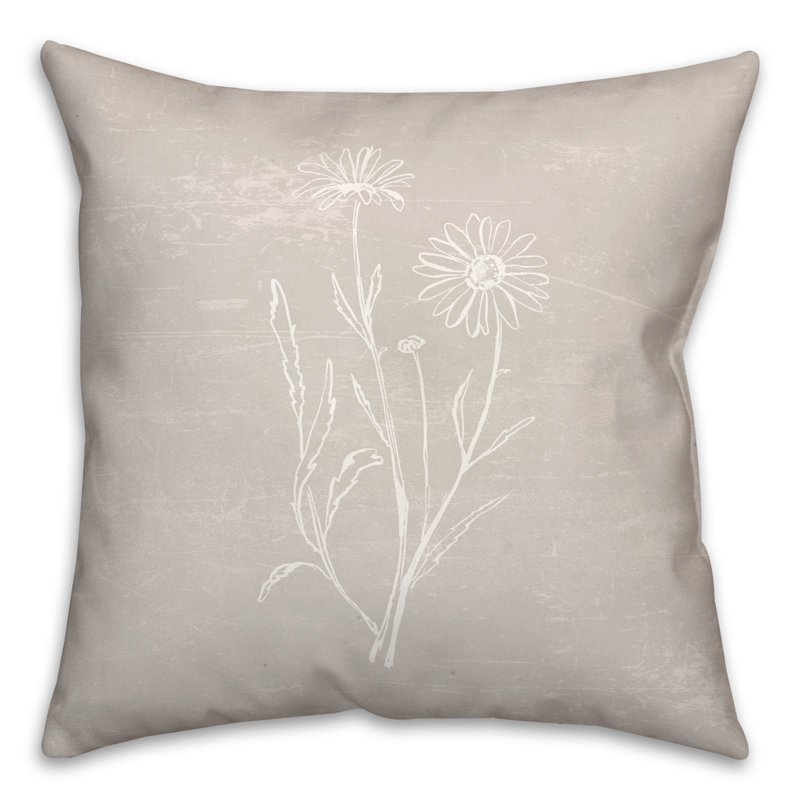  Coussin décoratif floral intérieur / extérieur en polyester