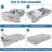 Underbed Storage Containers Bin With Lids, Large Under Bed Storage Organizer Box With Handle, Foldable Under The Storage Bags For Organizing Clothes, Shoes, Blankets, Pillows