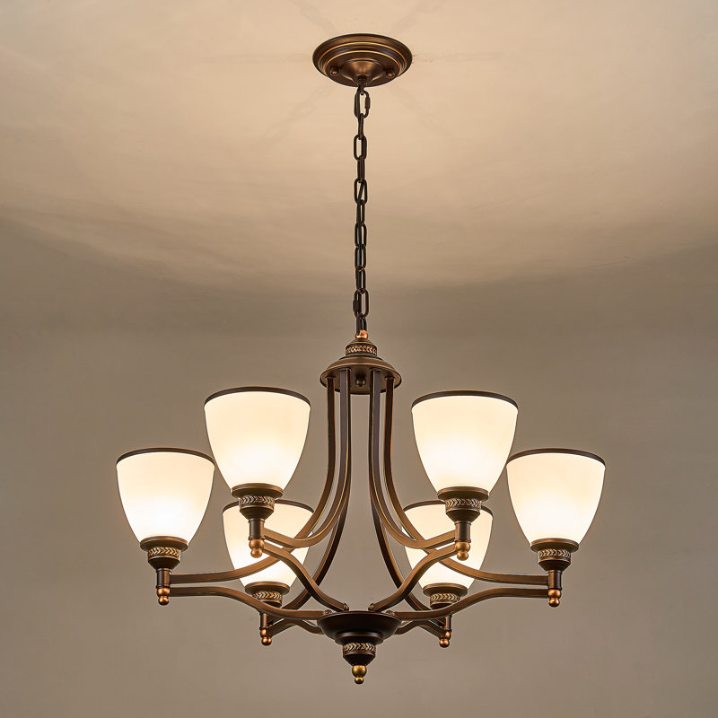 6 - Light Classic / Traditional Chandelier, Oil Rubbed Bronze