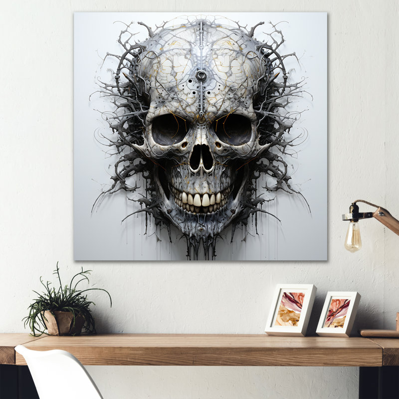 Art of the Skull I sur impression sur toile, Toile tendue, H 30 po x l 30 po x P 1 po