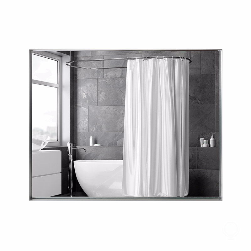 Miroir de salle de bain rectangulaire biseauté mural, miroir de salle de bain mural