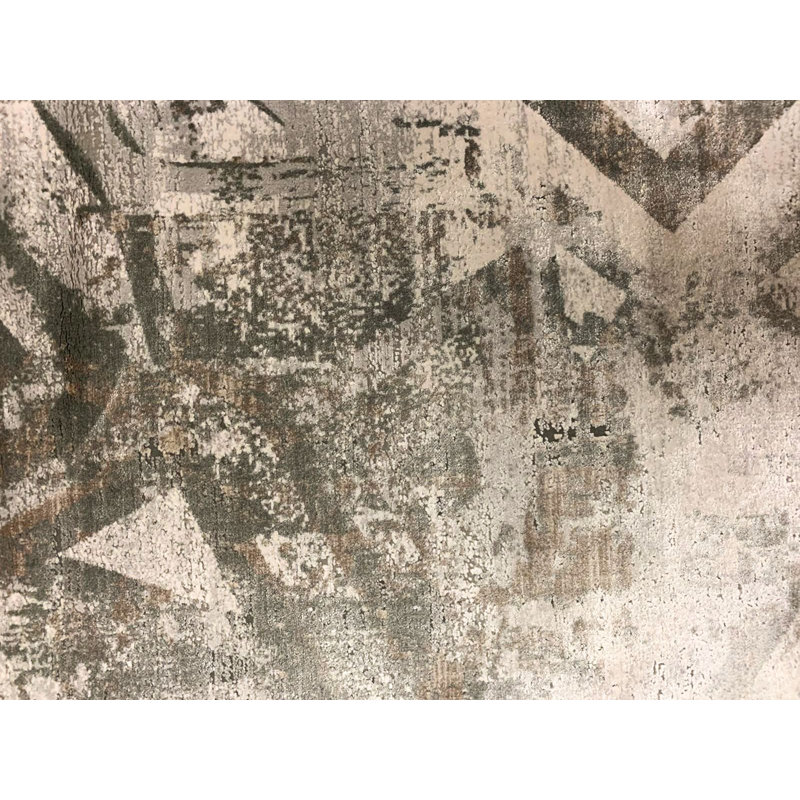 Tapis turc doré et gris 7 x 7 x 7