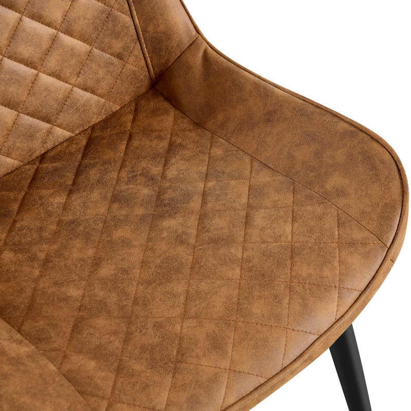 Chaise rembourrée et rembourrée Tampa, Tanné