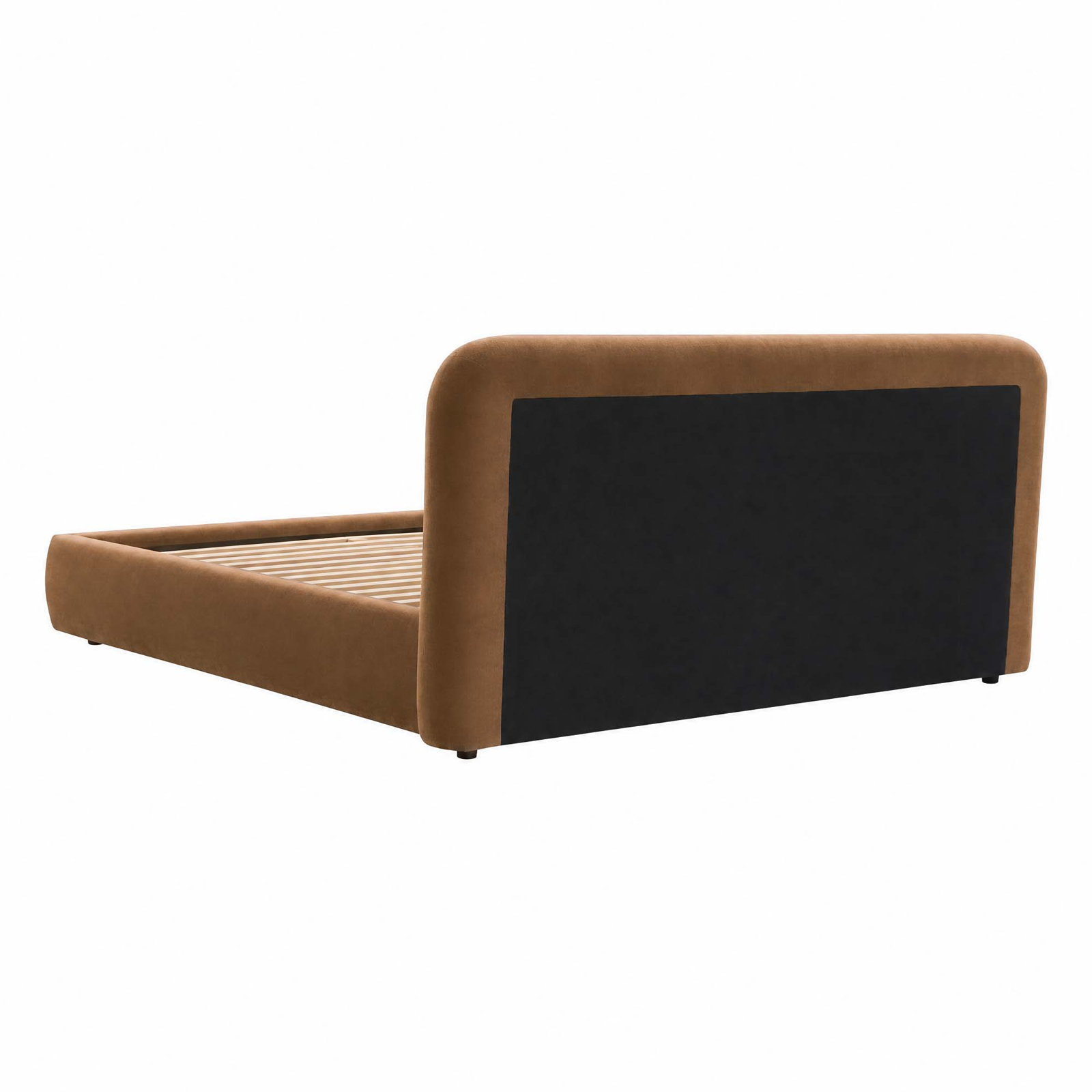 Bella Linen Upholstered Bed, Queen, Yellow