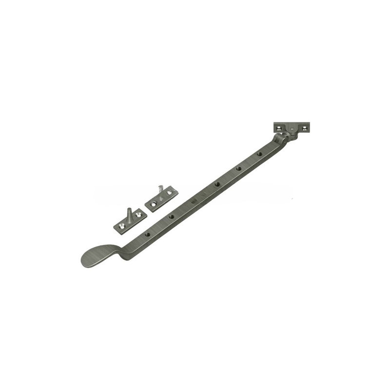 Colonial Casement Stay Adjuster, Antique Nickel