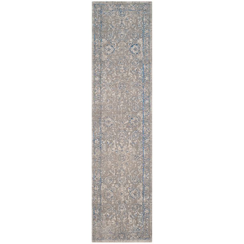 Oriental Cotton Area Rug, Runner 66 x 244cm