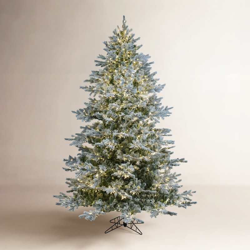 Kiana Lighted Artificial Pine Christmas Tree, 7.5' H