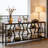 Versatile Sofa Table with Rustic Charm and Generous Storage