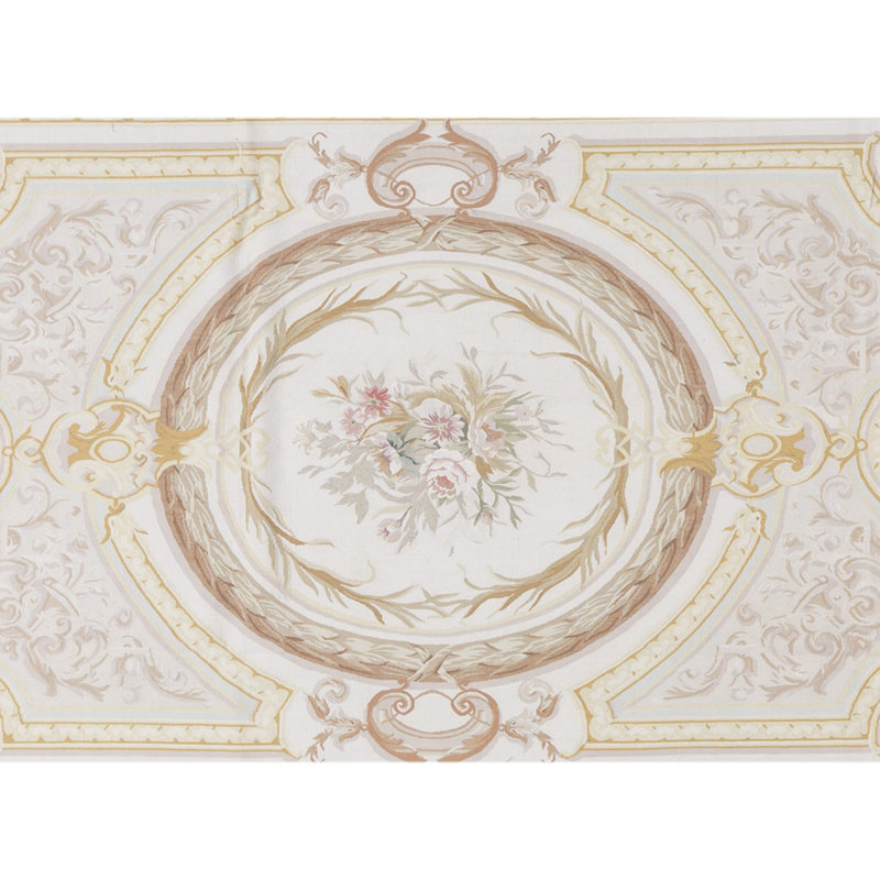 Aubusson Renaissance Hand Woven Wool Oriental Area Rug