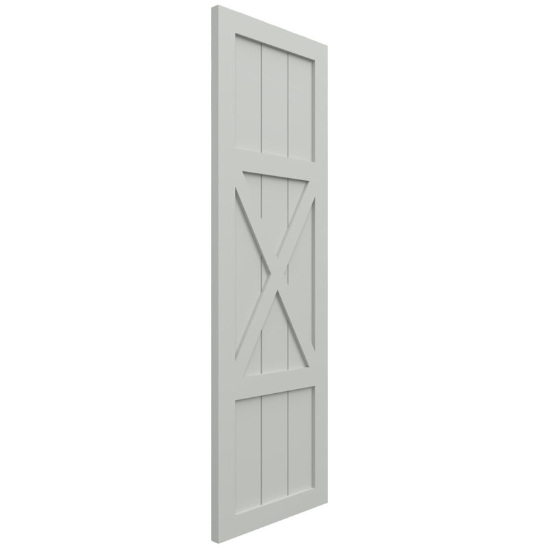 Volets de ferme EnduraCore, Gris tempête de grêle, L 12 po, 56"H