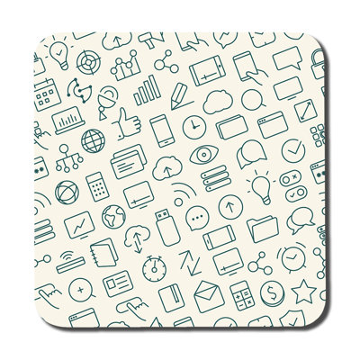 Square 6 Piece Coaster Set