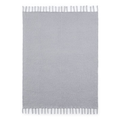 Solstice Solid Chenille Fringe Throw, 50" x 60"