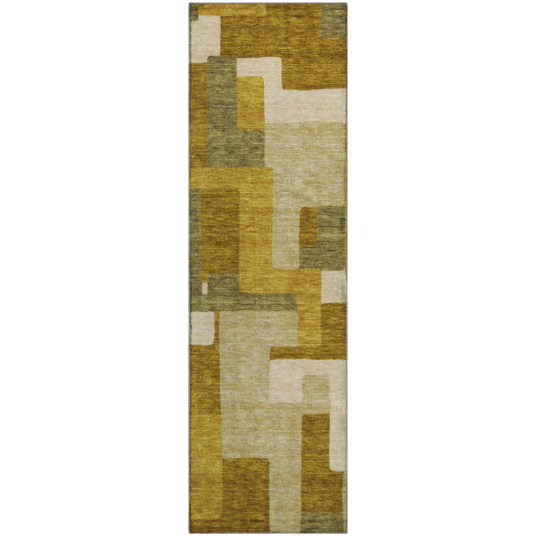 Premium Machine Washable Prisco Wheat Rug