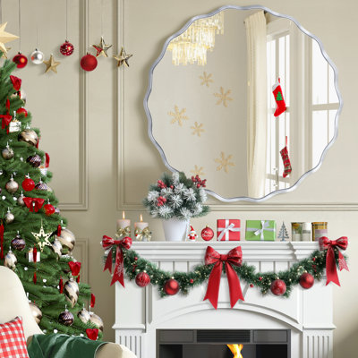 Round Metal Frame Wall Mirror