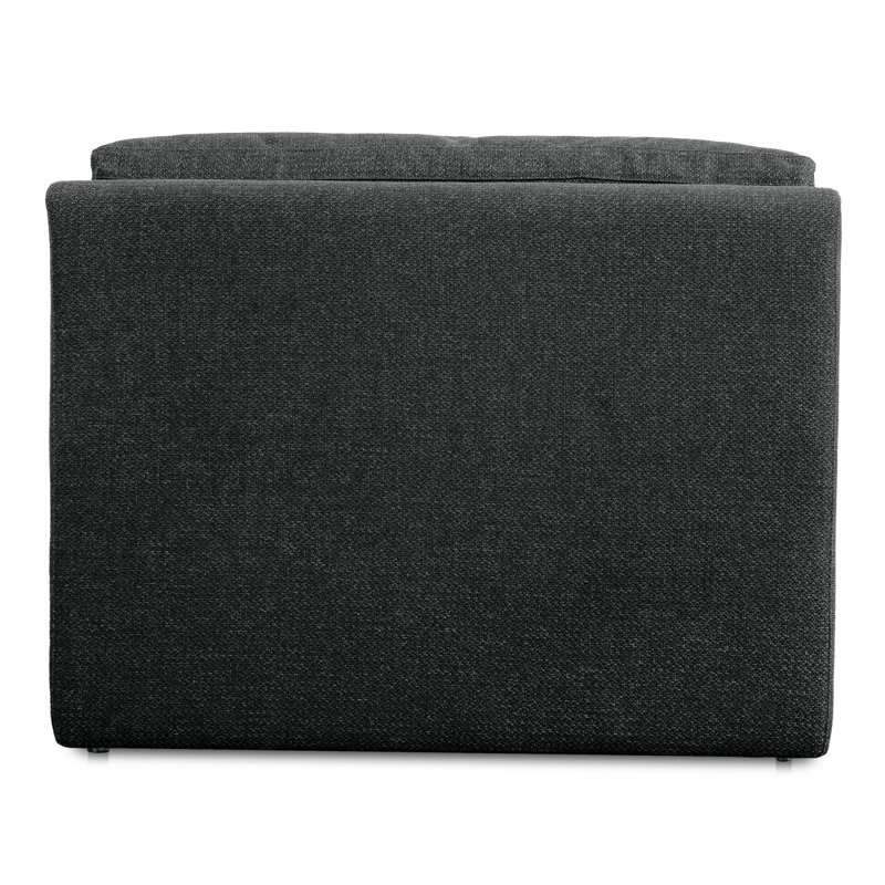Miles Outdoor Chaise Lounge, Charcoal