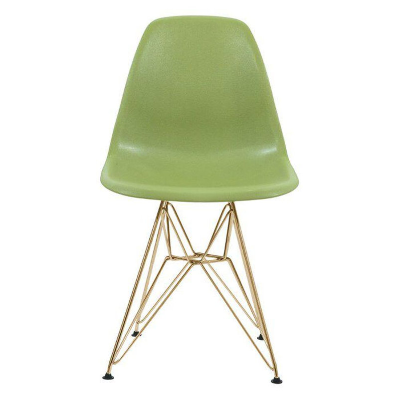 Chaise d'appoint Loie Pays-Bas, Vert, Doré, 4