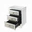 Table de chevet avec trois tiroirs Glam Style