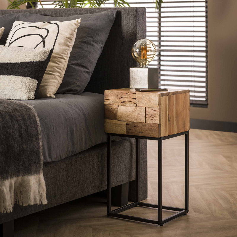 Mulhern 1 Drawer Bedside Table