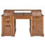 Bureau d'ordinateur 59 "avec station de charge et porte de grange, bureau d'ordinateur avec tiroir classeur, plateau à clavier 59"-1450821721
