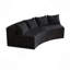 Canapé modulaire incurvé avec quatre coussins Corduroy-788653640