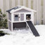 TRIXIE natura Insulated Cat Home, 2-Story, with Ramp