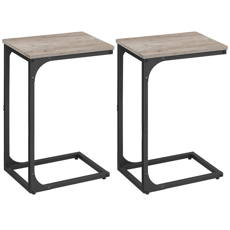 Mitul C-Shaped End Tables, Greige