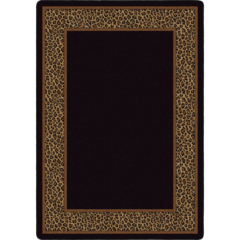 Tapis imprimé léopard Alminus Design Center Leopold, Rectangle 7 pi 8 po x 10 pi 9 po