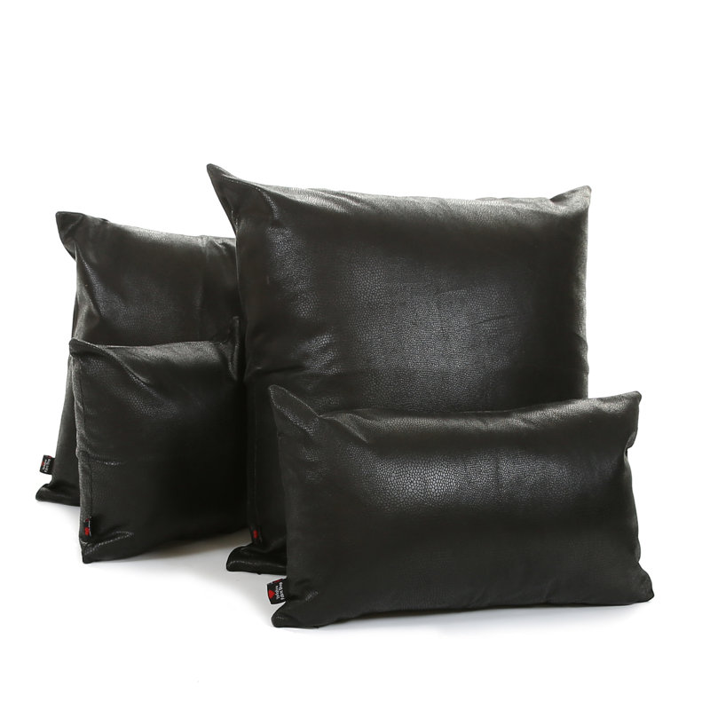 Cheer Animal Print Square Cushion, 43 x 43cm, Black