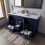 Meuble-lavabo double 60 po de largeur x 22 po de profondeur, comptoir en marbre de Carrare-1127915884-1127915886