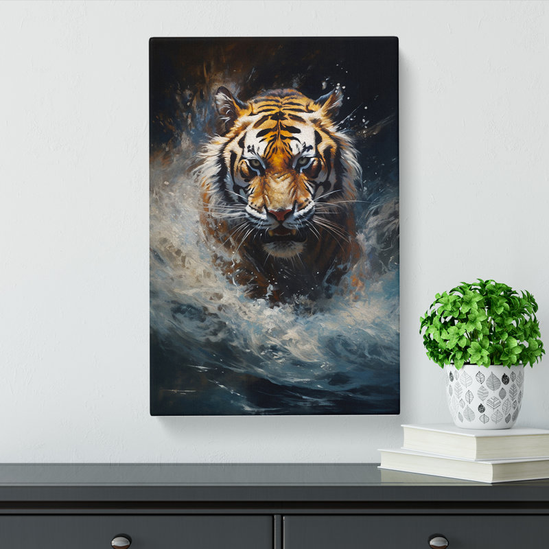 Tiger Classicism - Print, 60cm H x 40cm W x 3cm D